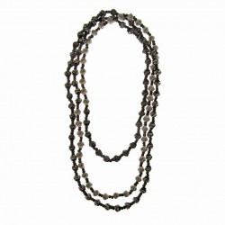 Silk Bead Double Wrap Necklace