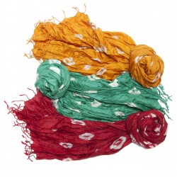Tie-Dyed Silk Scarves 